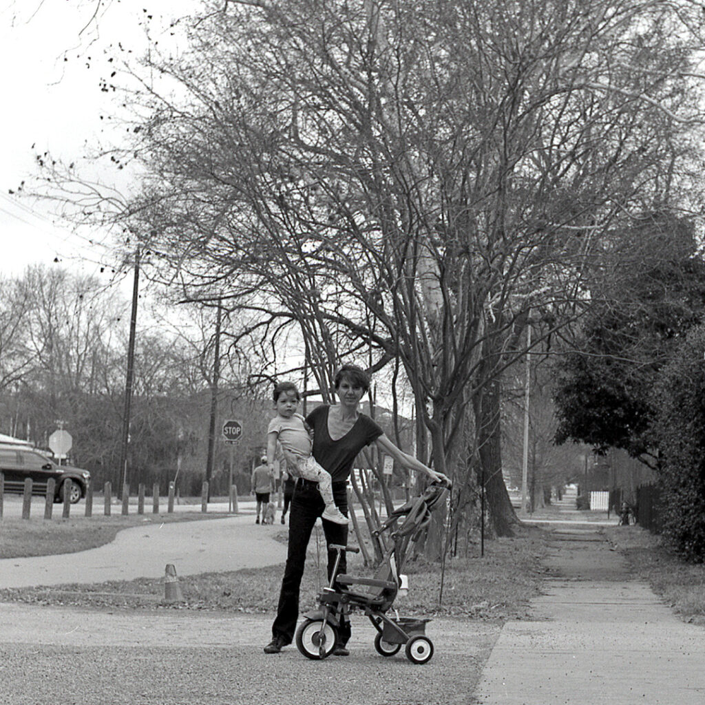 Family Ready for a Stroll - Houston Heights